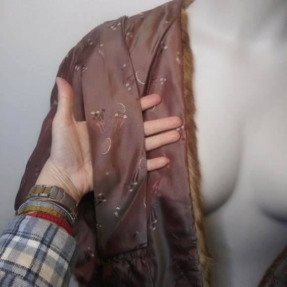 Vintage Mink Stole Rare Larger Size From Steinfeld's Tucson - Picture 8 of 11